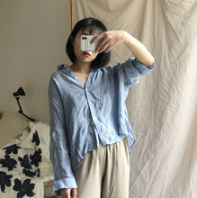 蝙蝠袖 超宽松薄衬衫 冷染工艺 mylittlebanana18SS