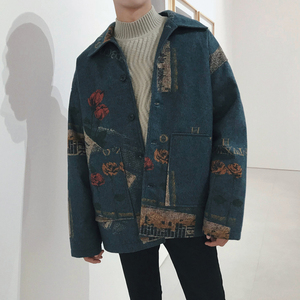 帅气男士短款风衣外套潮