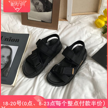 韩国ulzzang百搭ins凉鞋 女学生原宿厚底运动复古chic夏潮 小sun家