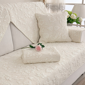 纯棉布艺沙发垫四季通用欧式坐垫夏季沙发巾扶手沙发套靠定做全包