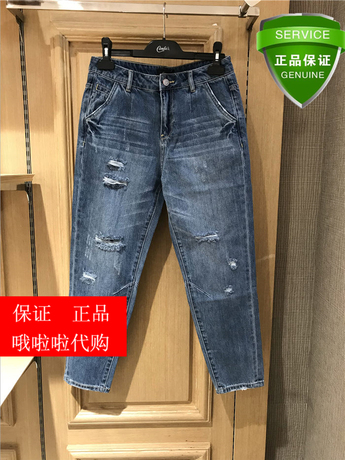 30081015 国内正品代购拉夏贝尔candies2018春新款女牛仔裤369商品大图