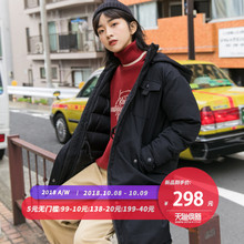 尔给冬季棉衣中长款韩版宽松2018新款加厚面包服冬装外套女学生图片