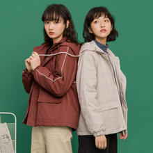 尔给冬季外套女韩版学生宽松加厚连帽短款软妹反季棉服bf2018新款图片