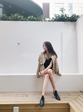 collection 休闲卡其色风衣chic小个子工装 外套19秋新款 短款 mmm