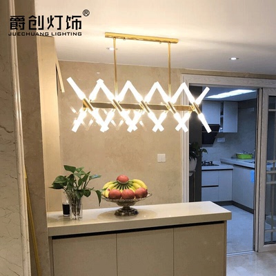 北欧风格餐厅灯创意个性家用金色吊灯现代简约艺术时尚装饰吧台灯