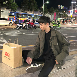 方寸先生男士春秋新款韩版宽松修身牛仔外套男薄款工装夹克男潮流