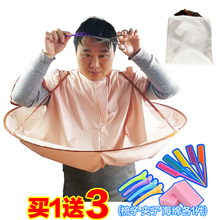 儿童理发围布老人接碎发理发斗篷防水围裙成人剪发围巾理发衣个性
