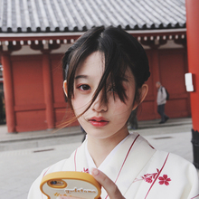 限时赏味日式和风浴衣可爱文艺复古少女连衣裙白色樱花改良和服