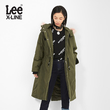 Lee女款 2018秋季X-LINE军绿牛仔夹棉夹克外套L345663PT9XJ图片