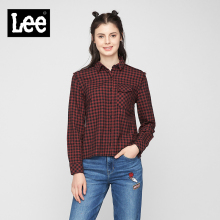 Lee女款2018年秋季Mainline毛边长袖衬衫L317173XN图片
