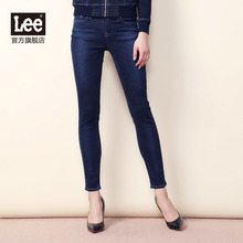 Lee女装 17秋冬新品商场同款优形丹宁中腰九分牛仔裤L12400AP43PE图片