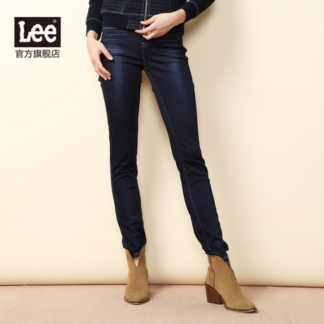 Lee女装 17秋冬新品商场同款优形丹宁中腰修身牛仔裤LWS4331UE6FM商品大图
