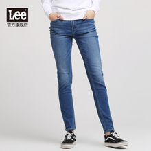 Lee女装 2017秋冬新品商场同款中腰窄脚修身牛仔裤L134096606FH图片
