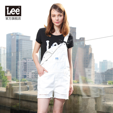 Lee女装 简约百搭磨边背带连身裤潮 L155191PQ5EX商品大图