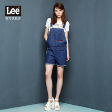 Lee女装 时尚百搭牛仔背带裤短裤女 L155191BT5EG图片