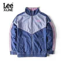 Lee女款 2018年秋季X-LINE浅蓝色拼接长袖夹克L345643HH9VQ图片