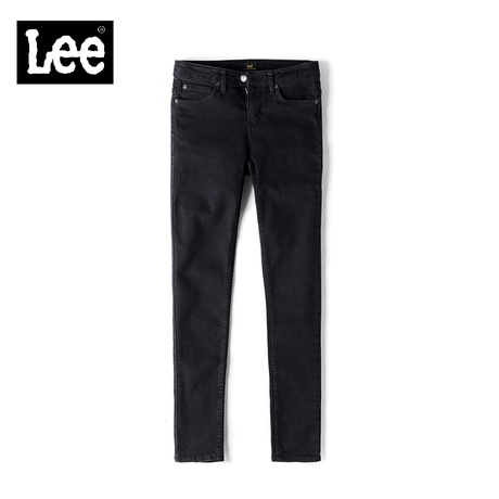 Lee女款 2018年秋季黑色水洗复古牛仔裤L124002QD9WF商品大图