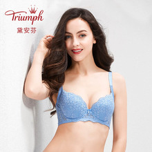 黛安芬性感蕾丝内衣高侧幅收副乳薄杯支撑型文胸E002469 Triumph