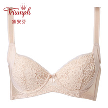 8296 收副乳大胸支撑型文胸16 黛安芬性感蕾丝内衣女薄款 Triumph
