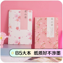 韩国学生用女创意简约批发B5小清新大号记事日记笔记本子文具用品