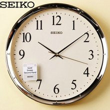 包邮正品SEIKO日本精工挂钟超静音卧室客厅简约12寸创意QXA417