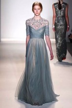 婚纱礼服Elie Saab新娘显瘦礼服年会酒会闪亮全手工定制 2014新款
