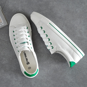 韩版潮百搭小白鞋低帮帆布鞋男