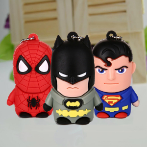 雪岩u盘8g可爱卡通8gu盘迷你时尚复仇者联盟蝙蝠侠个性创意8g包邮