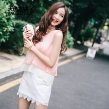 天使之城2017夏修身短裙浪漫蕾丝半身裙子女62150907图片