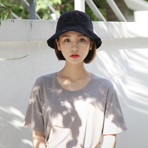 日系文艺纯色渔夫帽