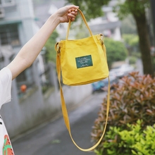 糖果帆布小包包学生夏季韩系新款 马卡龙百搭帆布女包复古文艺范包