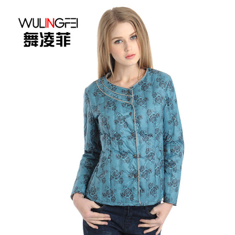 舞凌菲女士修身羽绒服内胆中老年内穿秋冬季长袖羽绒内衣清仓特价商品大图