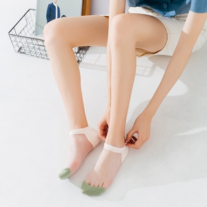 5双装日韩撞色玻璃丝袜