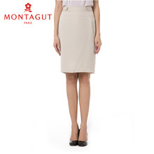 Montagut/梦特娇女装秋季新品简约百搭西装裙 女士商务休闲半身裙图片