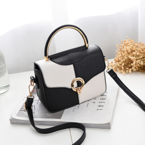 百搭时尚拼色手提包