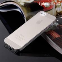 包邮美酷苹果5S手机壳透磨砂iphone4S保护套散热超薄pp壳SE手机壳