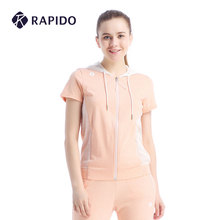 网眼拼接透气运动休闲外套CP7376C14 女士短袖 夏季新品 RAPIDO