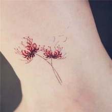 【女仆TATOO】043彼岸花曼珠沙华纹身贴 地狱少女阎魔爱 D0003