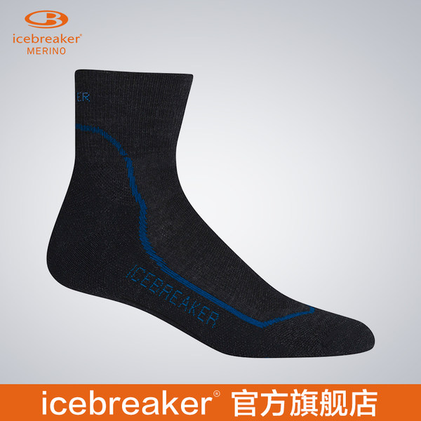 icebreaker美利奴羊毛男低筒薄袜100327户外运动跑步登山速干排汗