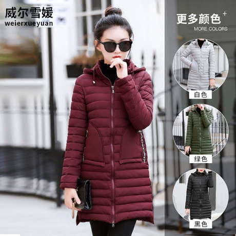 反季女装冬季棉衣女中长款韩版加厚连帽棉服外套冬装清仓女棉袄潮商品大图