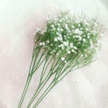 饰花艺搭配 ins韩风chic摆拍塑料仿真花单枝满天星拍照度假装