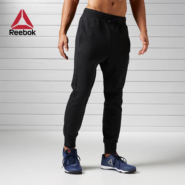 Reebok 锐步 男子运动训练长裤舒适 NUG82