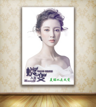 新娘妆彩妆造型壁画墙画海报挂画化妆唯美画妆容盘发新娘妆 (15)