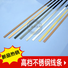 压边直条压线条 天花吊顶金属 饰条背景墙收边 平板条不锈钢线条装