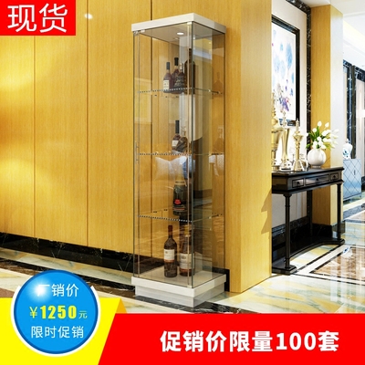 白色烤漆玻璃酒柜年货节折扣