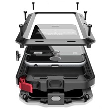 6p防摔铠甲6 iPhone5s手机壳三防苹果5se金属防摔6s套4S?;た?plus全包5C磨砂套苹果6s钢铁侠加厚潮男女新款