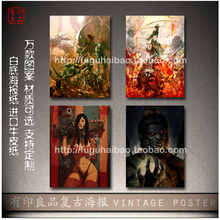 热卖新品恐怖另类风格海报 电影院鬼屋装饰画大尺寸可选