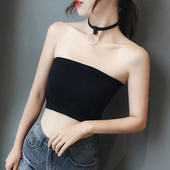 锥点夏季防走光内衣女抹胸防滑裹胸百搭打底无肩带文胸背心无胸垫