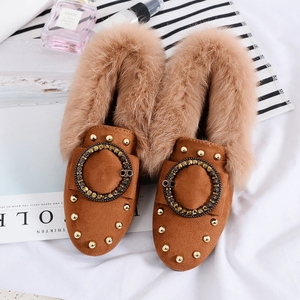 冬外穿加绒豆豆鞋