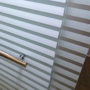 免胶静电条纹玻璃贴膜磨砂玻璃贴纸条纹百叶窗户贴膜透光不透明